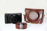 Leather Case Holster for Sony HX90V WX500 HX90