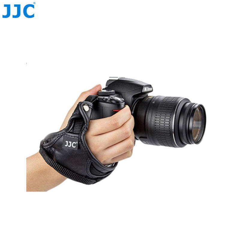 JJC HS-N Leather Hand Grip Strap with Grip Wheel