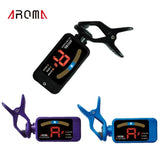 Aroma AT-100 Portable Black Clip-on Electric Tuner Universal