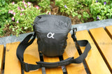 Triangular Bag with Strap and Raincover for Sony
