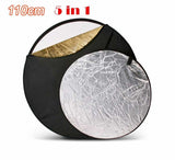 24" / 32" / 40" Studio Lighting 5-in-1 diffuser Light Multi Collapsible disc Reflector