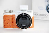 Ostrich Skin Half Case For Samsung NX3000 NX3300