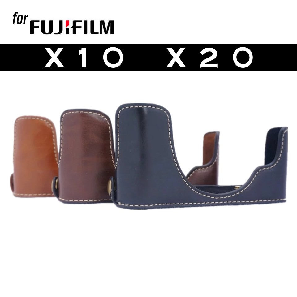 Leather Half Case for Fujifilm X10 X20
