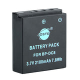 DSTE BP-DC8 Replacement Battery and Charger for Leica X1 X2 MINI-M X-VARIO Camera