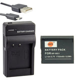 DSTE NP-BG1 Replacement Battery or Charger for Sony DSC-H50 H55 H70 H90 HX20V HX30V N1 N2 T20 T100 W120 W130