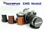 Leather Half Case for For Olympus EM5II EM5 MarkII