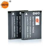 DSTE D-LI88 DB-L80 1400mAh Battery and Charger for Pentax W90 H90 P80 WS80