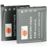 DSTE NP-60 Replacement Battery or Charger for Casio Exilim EX-S10 EX-S10BE EX-Z80 EX-Z9SR Exilim Zoom EX-Z19