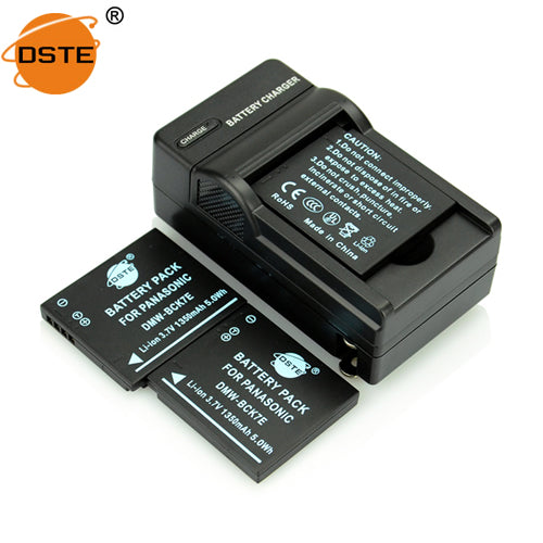 DSTE DMW-BCK7E Replacement Battery and Charger for Panasonic S1 FX77