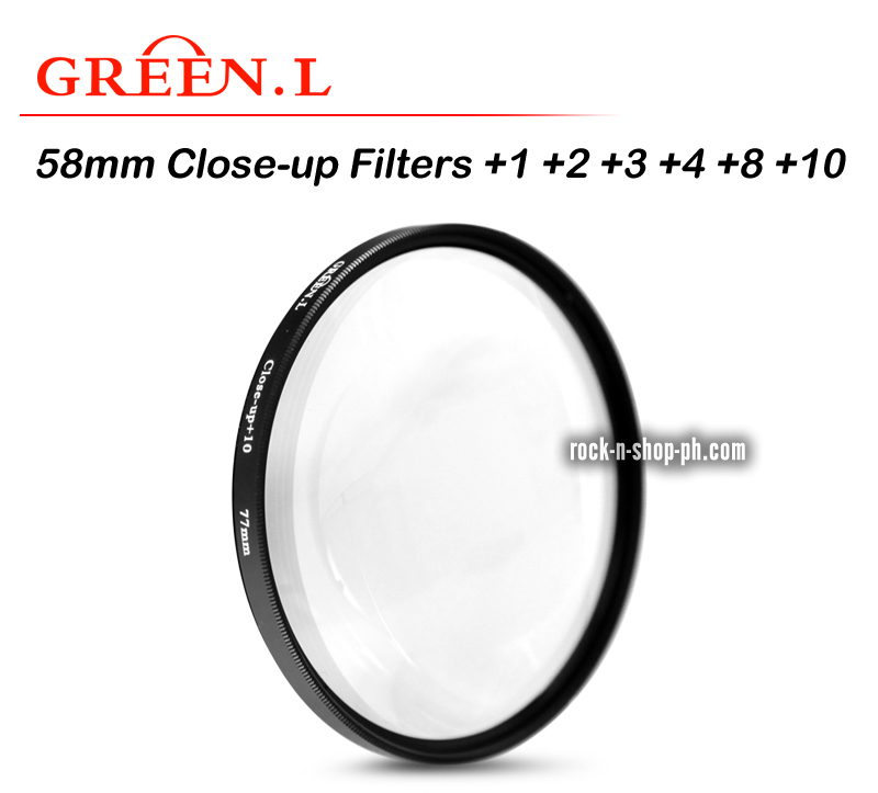 GreenL 58mm Close-up Filter +1 +2 +3 +4 +8 +10