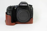 Leather Half Case for Canon 80D 70D 60D