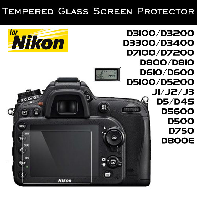 Tempered Glass Screen Protector for Nikon D5300 D5500 J1 J2