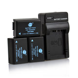 DSTE DMW-BMB9 1500mAh Battery and Charger for Leica DC9 FZ100 FZ48