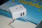 Pisen USB Dual Charger 1A/2A for Apple iPhone/iPad