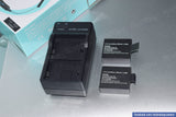 SJ4000 Battery(2-Pack)+Dual Charger for SJCAM SJ5000 SJ6000 action HD sport camera 3.7V 900mAh