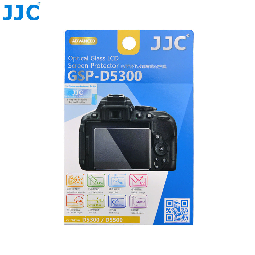 JJC Ultra-thin Glass LCD Screen Protector for Nikon D5300, D5500, D5600