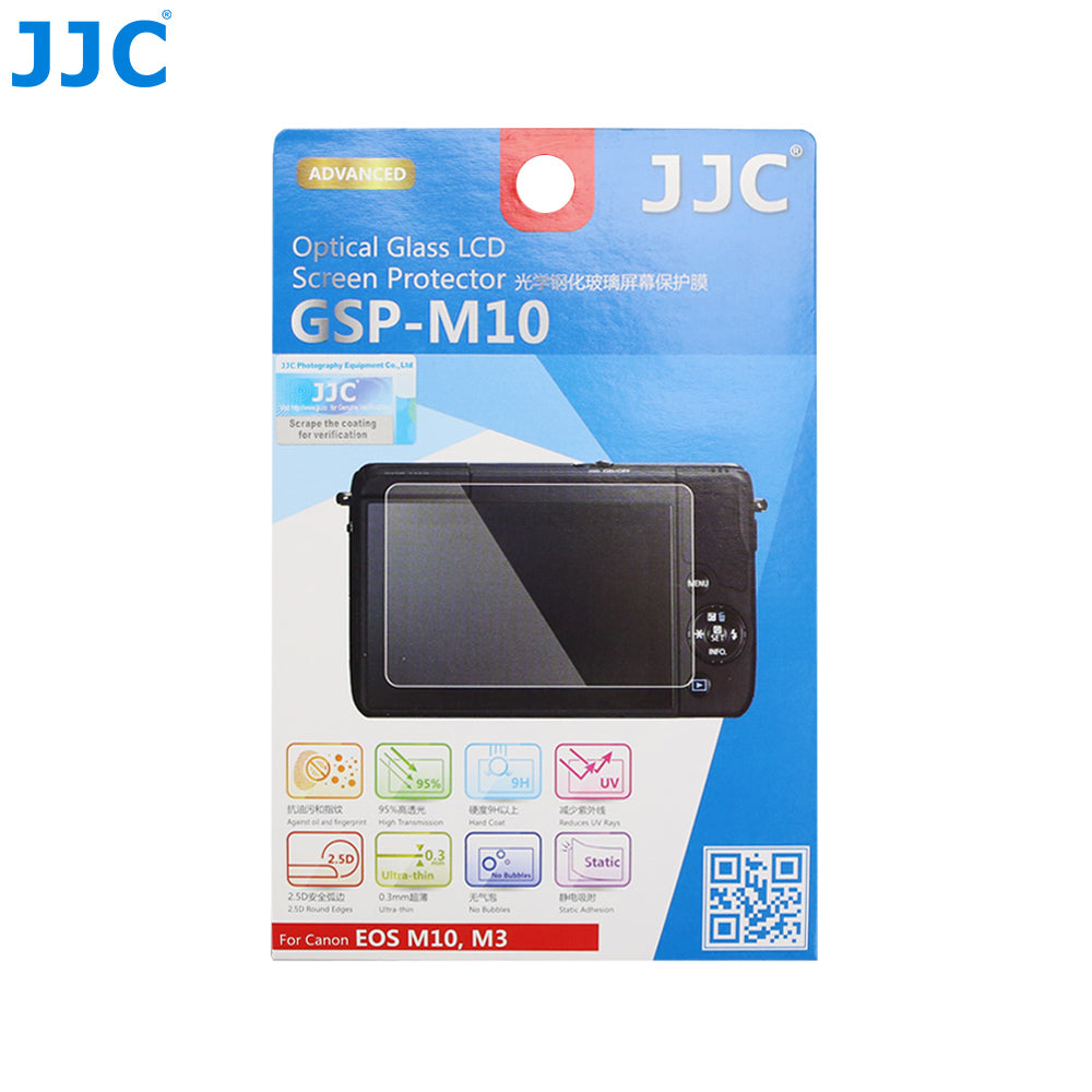 JJC Ultra-thin Glass LCD Screen Protector for CANON EOS M10, M3, PowerShot G1 X MarkII