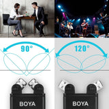 BOYA BY-SM80 Mini Stereo X/Y Condenser Microphone Mic for DSLR Camera