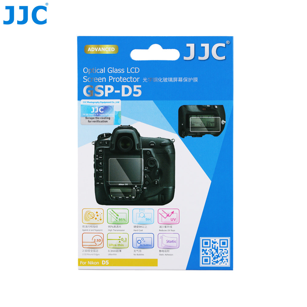 JJC Ultra-thin Glass LCD Screen Protector for Nikon D5
