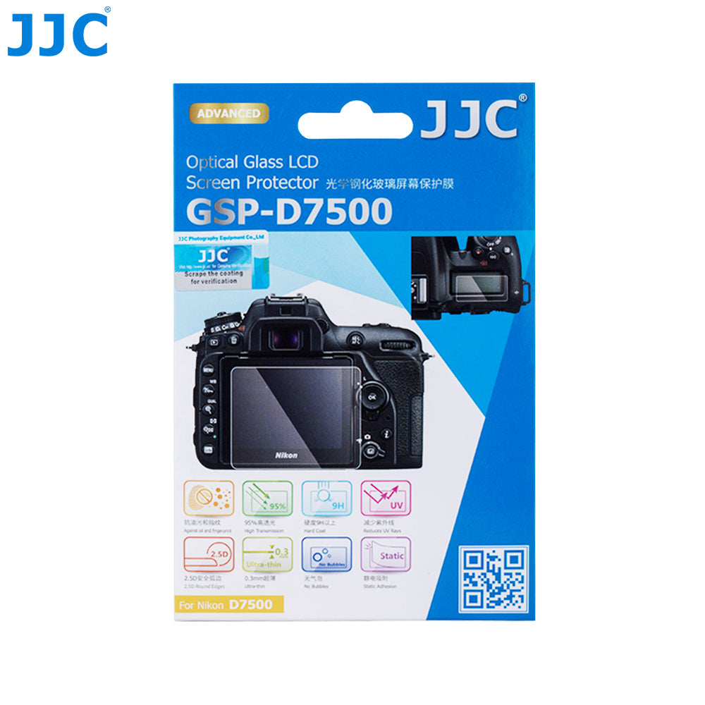JJC Ultra-thin Glass LCD Screen Protector for Nikon D7500