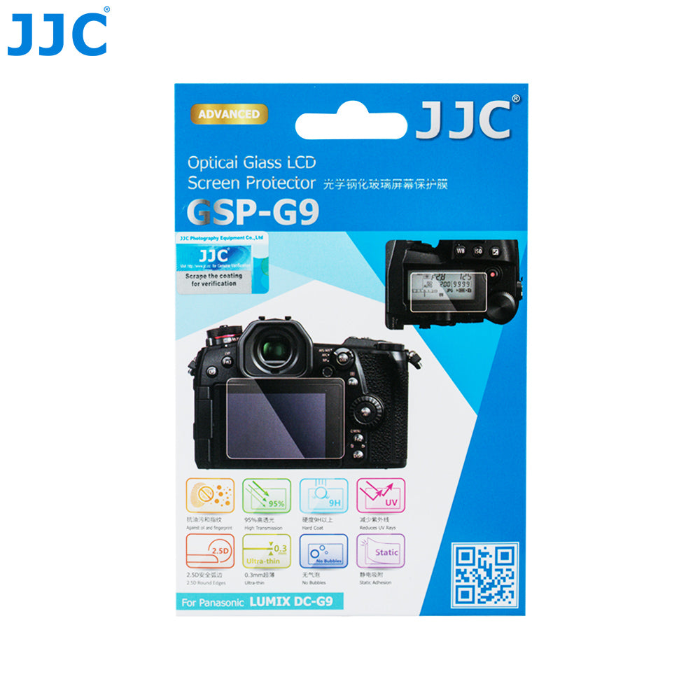 JJC Ultra-thin Glass ScreenProtector for PANASONIC Lumix DC-G9