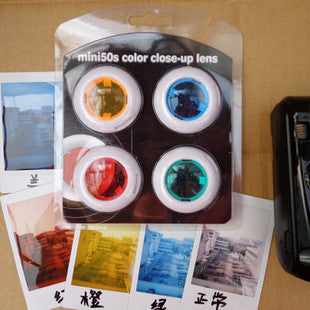 4 Colors Filter Close-Up Lens for Fujifilm Instax Mini 25 Mini 50S