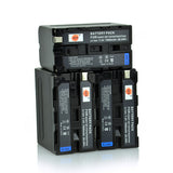 DSTE NP-F970 Replacement Battery or Charger for Sony HVR-HD1000C Z1C 7C FDR-AX1E