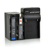 DSTE NP-F970 Replacement Battery or Charger for Sony HVR-HD1000C Z1C 7C FDR-AX1E