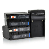 DSTE NP-F970 Replacement Battery or Charger for Sony HVR-HD1000C Z1C 7C FDR-AX1E