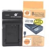 DSTE DMW-BMB9 1500mAh Battery and Charger for Leica DC9 FZ100 FZ48