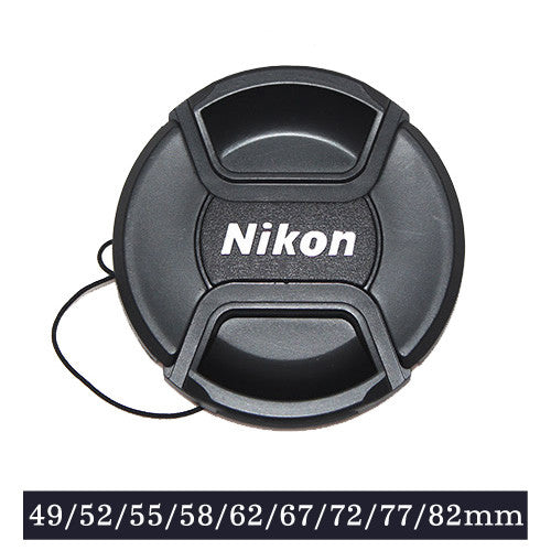 Snap-on Lens Cap Cover with Cord for Nikon