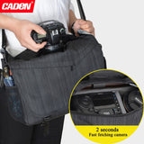 Caden K11 Waterproof Travel Shoulder DSLR Camera Bag with Rain Cover for DJI Mavic Pro/Air Drone Sony Nikon Canon Digital Camera