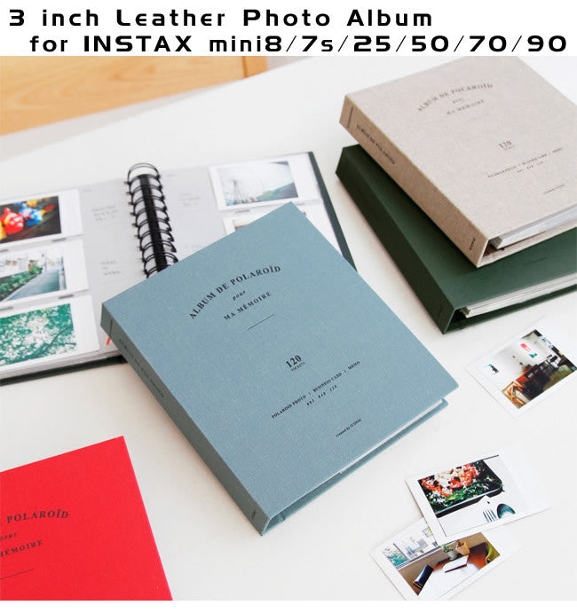 3 inch Classic Leather Photo Album for Fujifilm Instax Mini | 120 pockets
