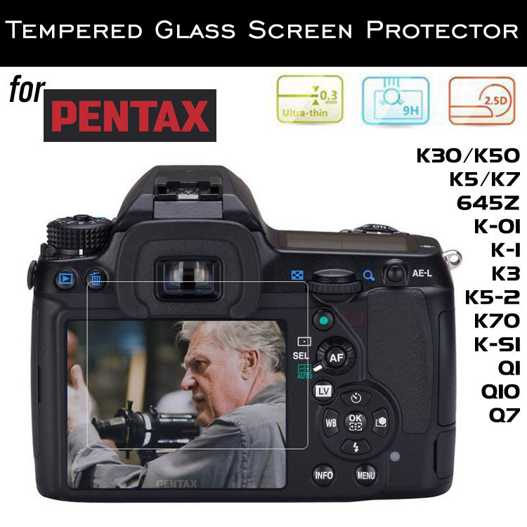 Tempered Glass Screen Protector for Pentax