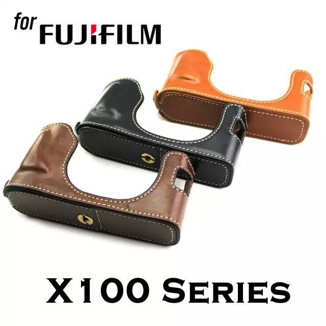 Leather Half Case for Fujifilm X100 X100S X100T (version 1)